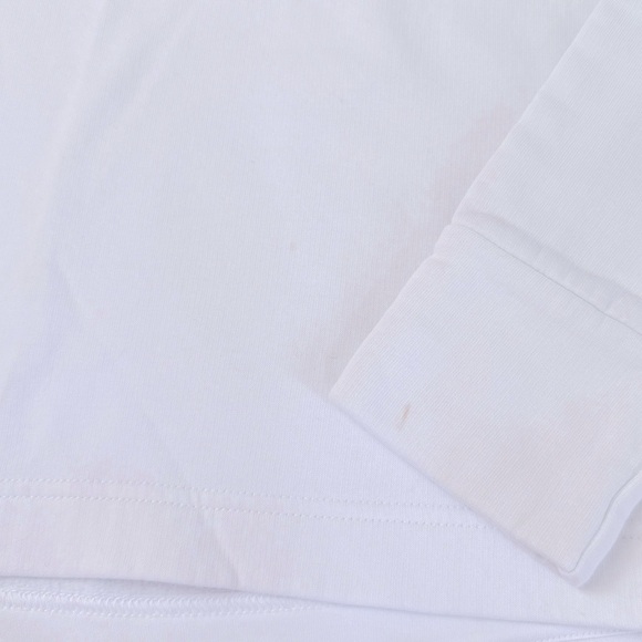 Adidas White Logo Hoodie – Size XS, 3-Stripe Sleeve - Picture 3 of 6